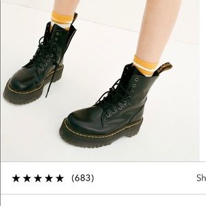 Dr Martens Docs Jason Platform 8-Eye Combat Boot